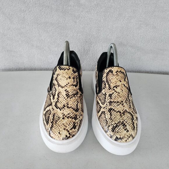 Rebecca Minkoff Shoes Womens 7 Python Snakeskin Print Slip On Sneakers Leather - Picture 5 of 13